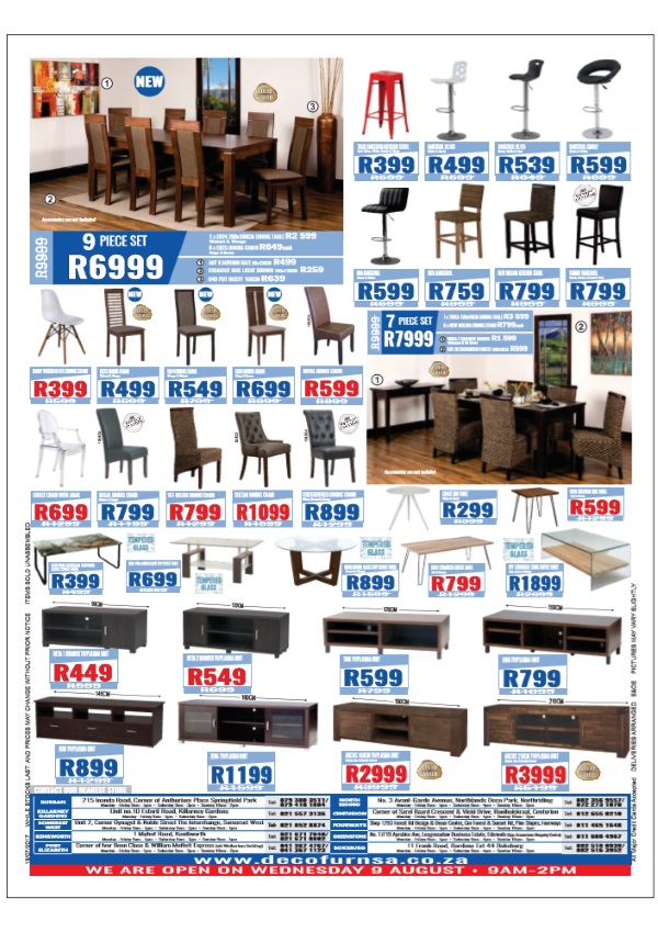 Factory Shops and Shopping Online in Cape Town, Johannesburg, Durban